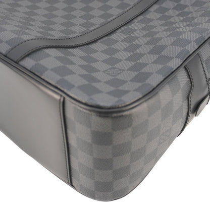 LOUIS VUITTON Jorn Damier Graphite Briefcase Bag Black