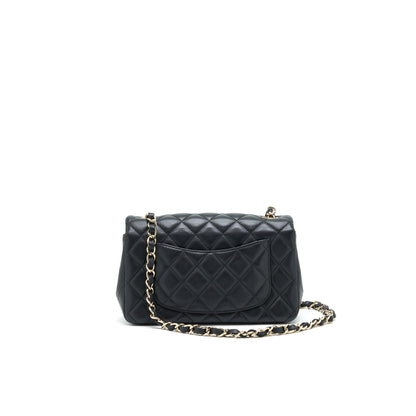 Chanel Mini Rectangular Flap Bag Black L Serial 30