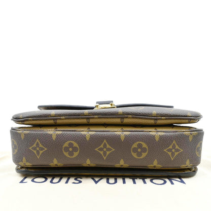 LOUIS VUITTON Metis Pochette Reverse Monogram Canvas Crossbody Bag Brown