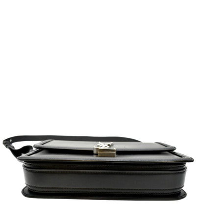 YVES SAINT LAURENT Solferino Medium Leather Shoulder Bag Black