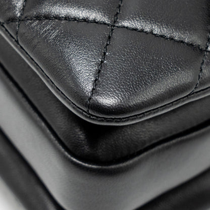 Chanel 24s Mini Trendy CC Lambskin Black L(microchip)