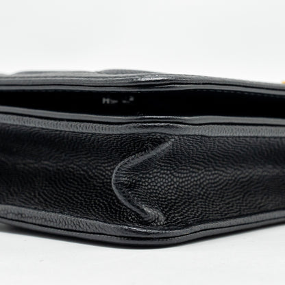 Chanel Boy Wallet On Chain caviar black  (microchip)