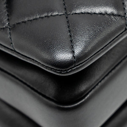Chanel 24s Mini Trendy CC Lambskin Black L(microchip)