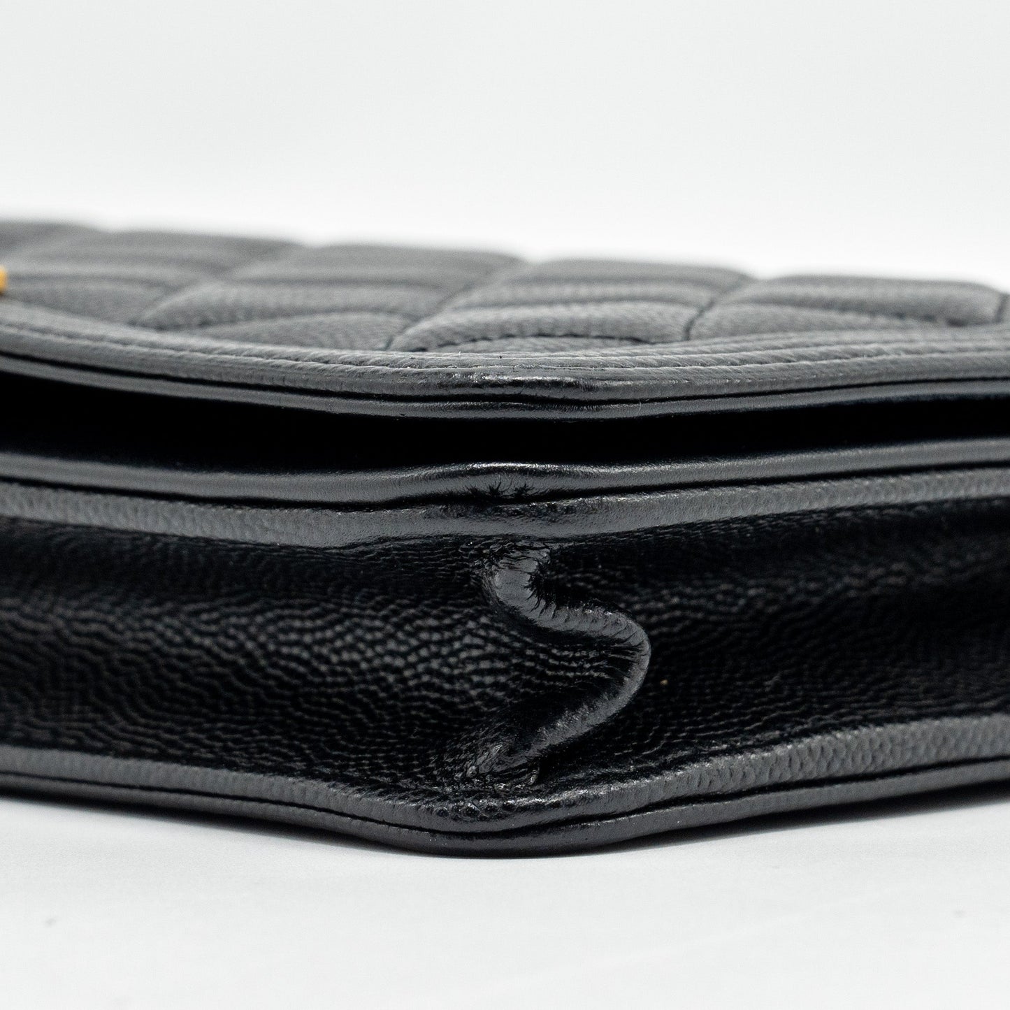Chanel Boy Wallet On Chain caviar black  (microchip)