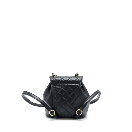 Chanel Duma Mini Backpack Lambskin Black L