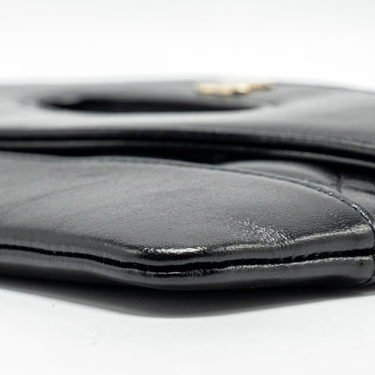 Chanel 24S Mini 31 Clutch Shiny lambskin Black L (Microchip)