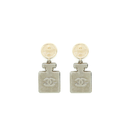 Chanel No.5 Perfume Bottle Crystal Drop Earrings L