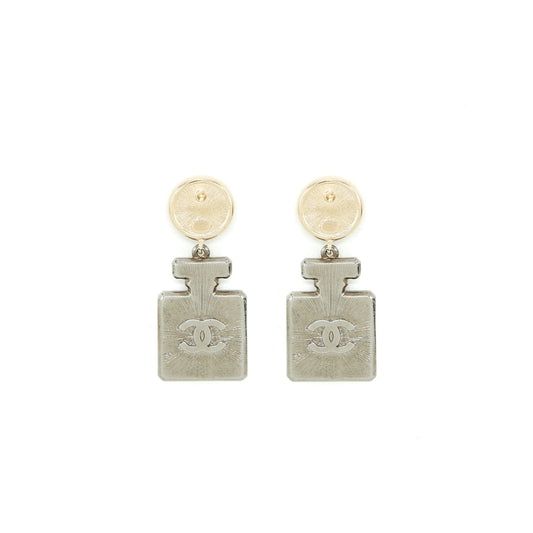 Chanel No.5 Perfume Bottle Crystal Drop Earrings L