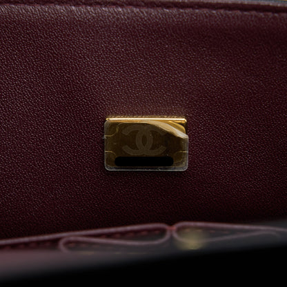 Chanel Small Classic Double Flap Bag Lambskin Black  (Microchip)
