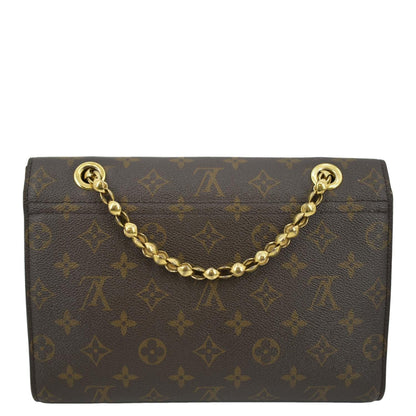 LOUIS VUITTON Victoire Monogram Canvas Crossbody Bag Black