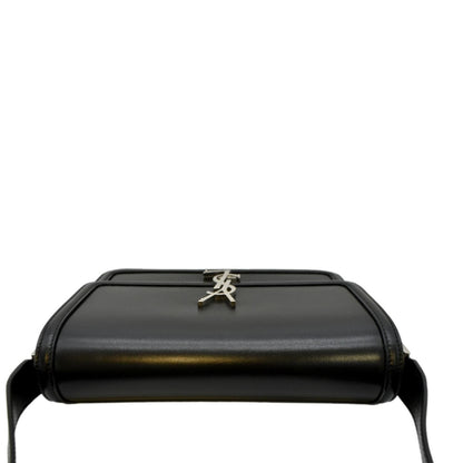 YVES SAINT LAURENT Solferino Medium Leather Shoulder Bag Black