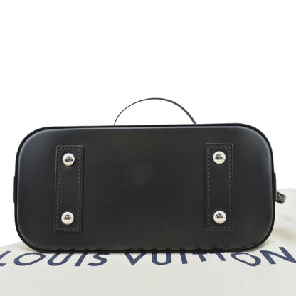 LOUIS VUITTON Alma BB Epi Leather Satchel Crossbody Bag Black