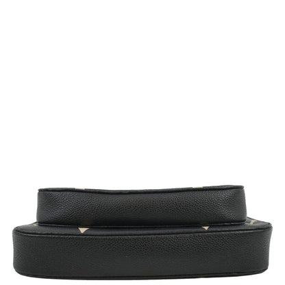 LOUIS VUITTON Multi Pochette Accessoires Bicolor Monogram Empreinte Crossbody Bag Black