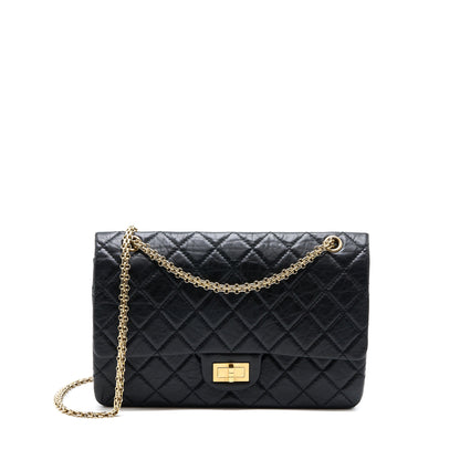 Chanel 2.55 227 Reissue Flap Bag Aged Calfskin Black