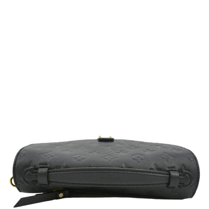 LOUIS VUITTON Metis Pochette Empreinte Leather Crossbody Bag Black