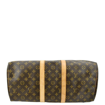 LOUIS VUITTON Keepall 45 Monogram Canvas Travel Bag Brown