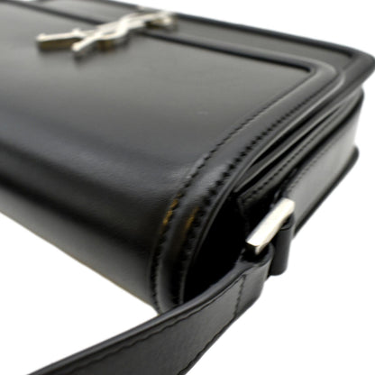 YVES SAINT LAURENT Solferino Medium Leather Shoulder Bag Black