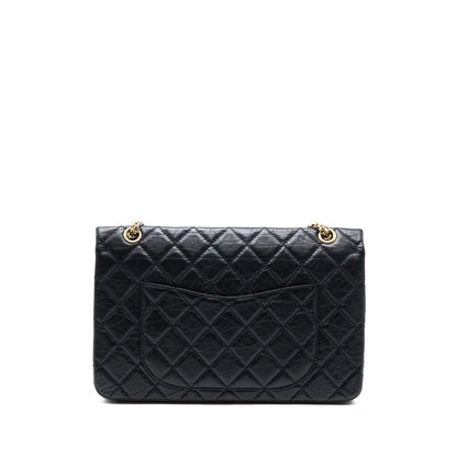 Chanel 2.55 227 Reissue Flap Bag Aged Calfskin Black