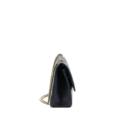 Chanel 2.55 227 Reissue Flap Bag Aged Calfskin Black