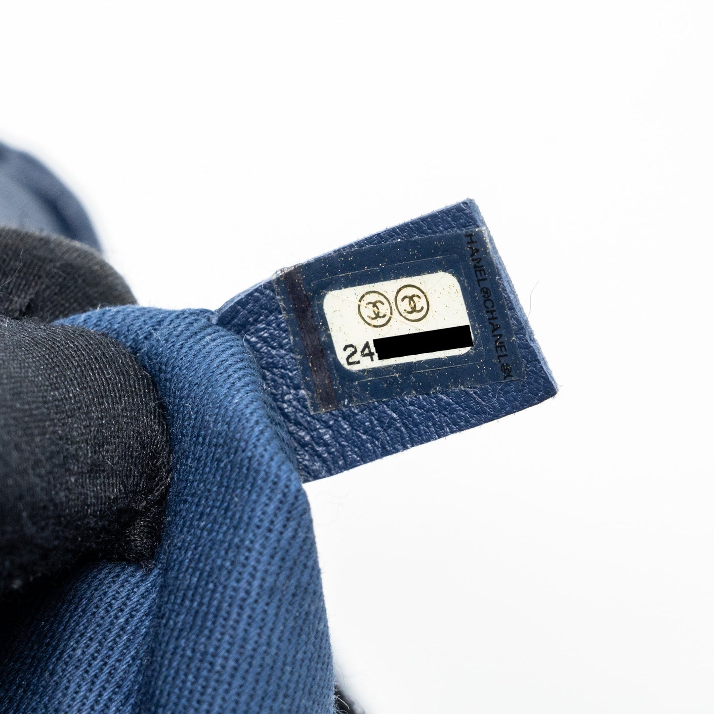 Chanel Drawstring Backpack Lambskin / Grained Calfskin Dark Blue L