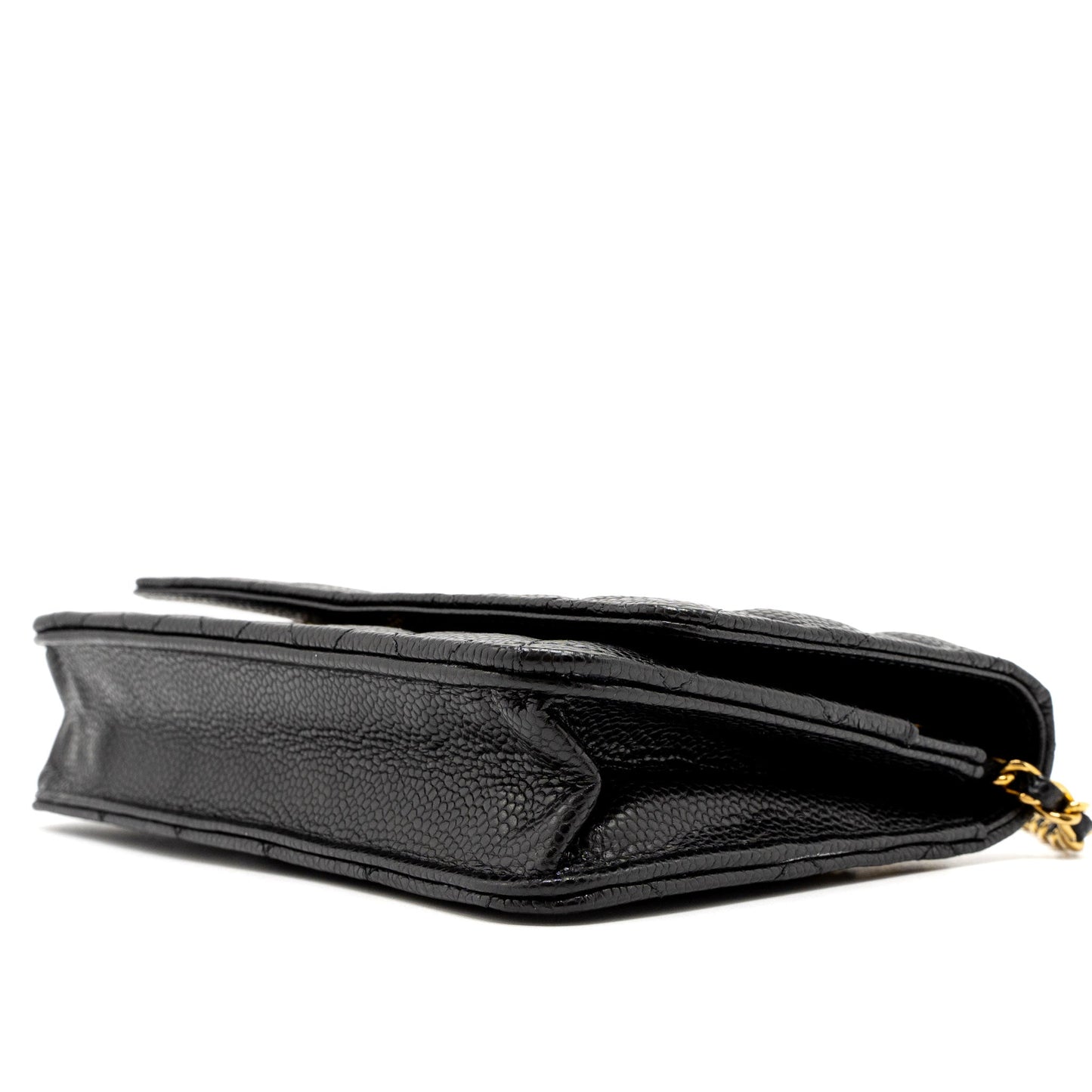 Chanel Classic Wallet on Chain Caviar Black  (Microchip)