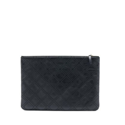 Chanel Quilted Pouch with Tassel Black L
