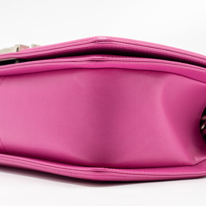 Chanel Medium Boy Flap Bag Python Pink Brushed