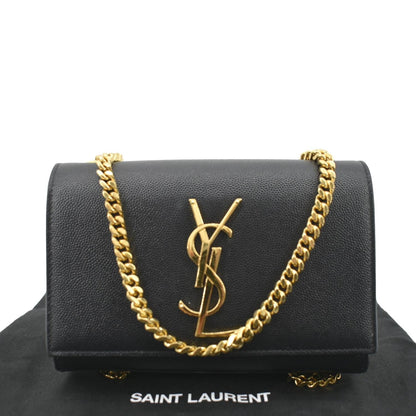 YVES SAINT LAURENT Kate Leather Shoulder Bag Black