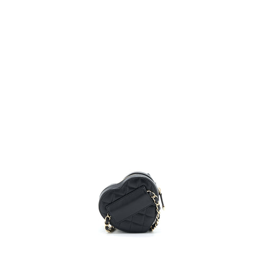 Chanel 22S Heart Belt Bag Lambskin Black L