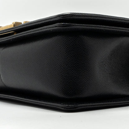 Chanel Medium Classic Boy Bag Caviar Black
