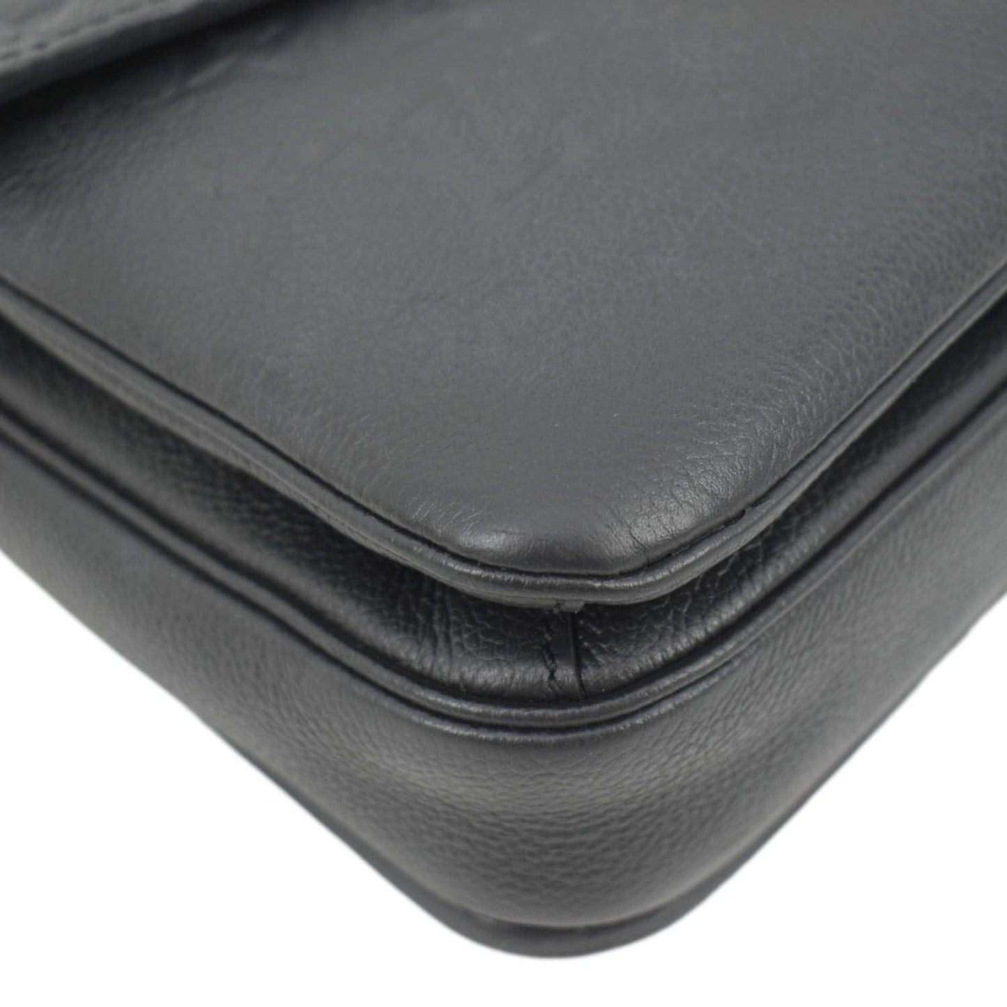 LOUIS VUITTON Metis Pochette Empreinte Leather Crossbody Bag Black