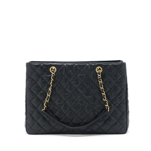 Chanel Shopping Tote Bag Caviar Black