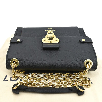 LOUIS VUITTON Vavin BB Monogram Empreinte Leather Shoulder Bag Black