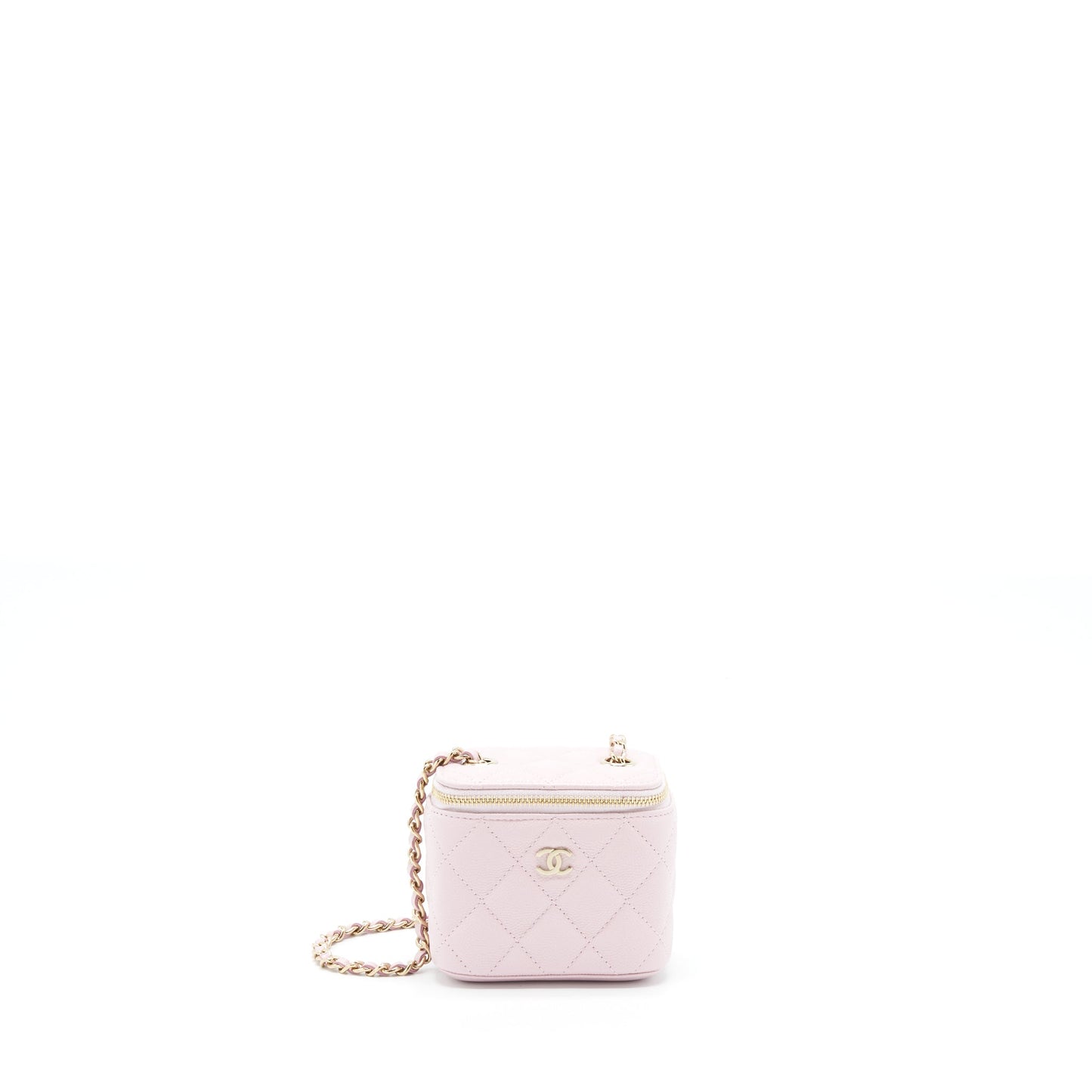 Chanel Mini Vanity Case Caviar Pink L