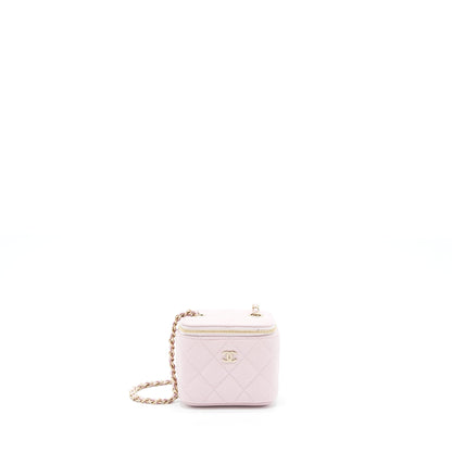 Chanel Mini Vanity Case Caviar Pink L