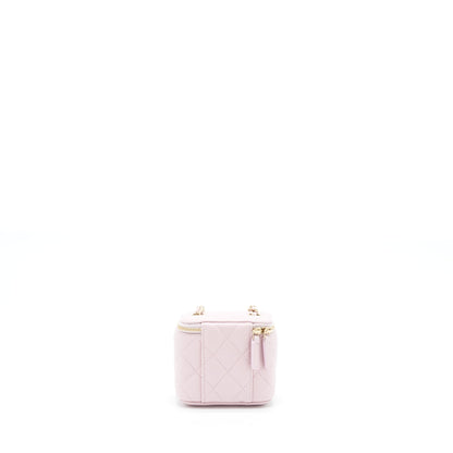 Chanel Mini Vanity Case Caviar Pink L