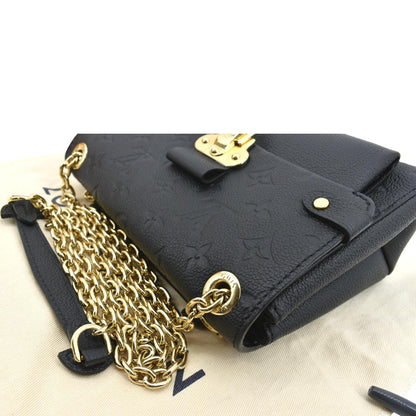 LOUIS VUITTON Vavin BB Monogram Empreinte Leather Shoulder Bag Black