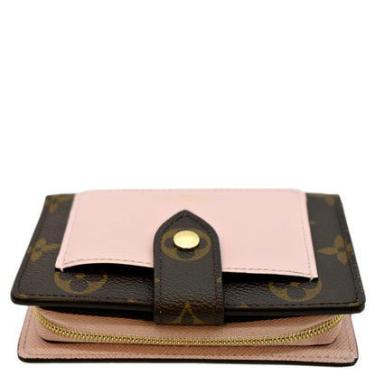 LOUIS VUITTON Juliette Monogram Canvas Wallet Rose pink