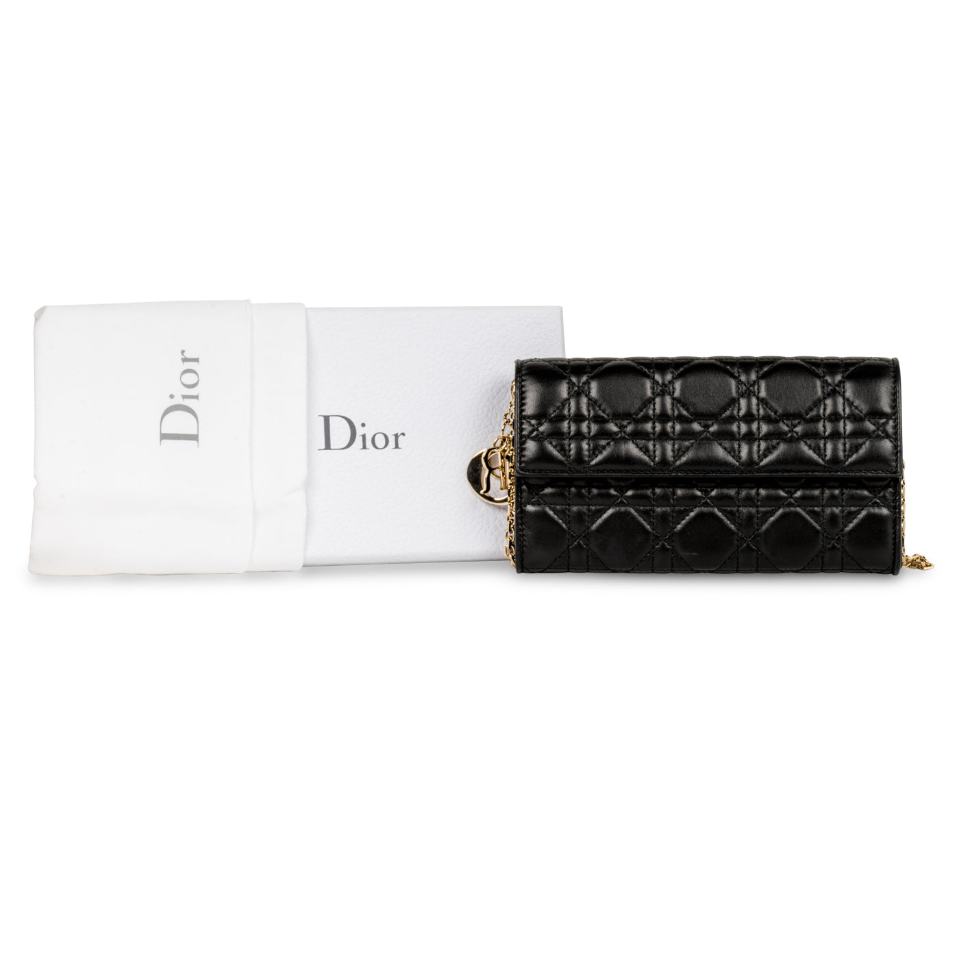 Christian Dior Lady Dior Wallet-on-Chain