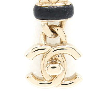 Chanel CC Logo Drop Earrings