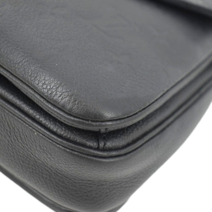 LOUIS VUITTON Metis Pochette Empreinte Leather Crossbody Bag Black