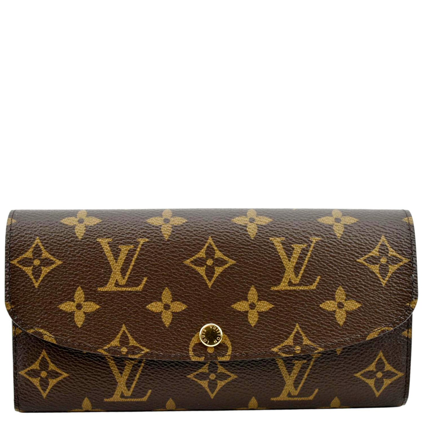 LOUIS VUITTON Emilie Monogram Canvas Wallet Fuchsia
