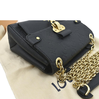 LOUIS VUITTON Vavin BB Monogram Empreinte Leather Shoulder Bag Black