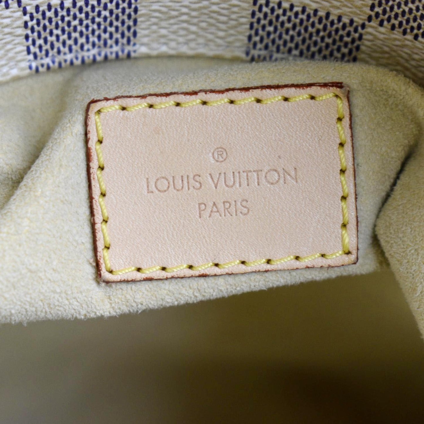 LOUIS VUITTON  Artsy MM Damier Azur Hobo Bag White