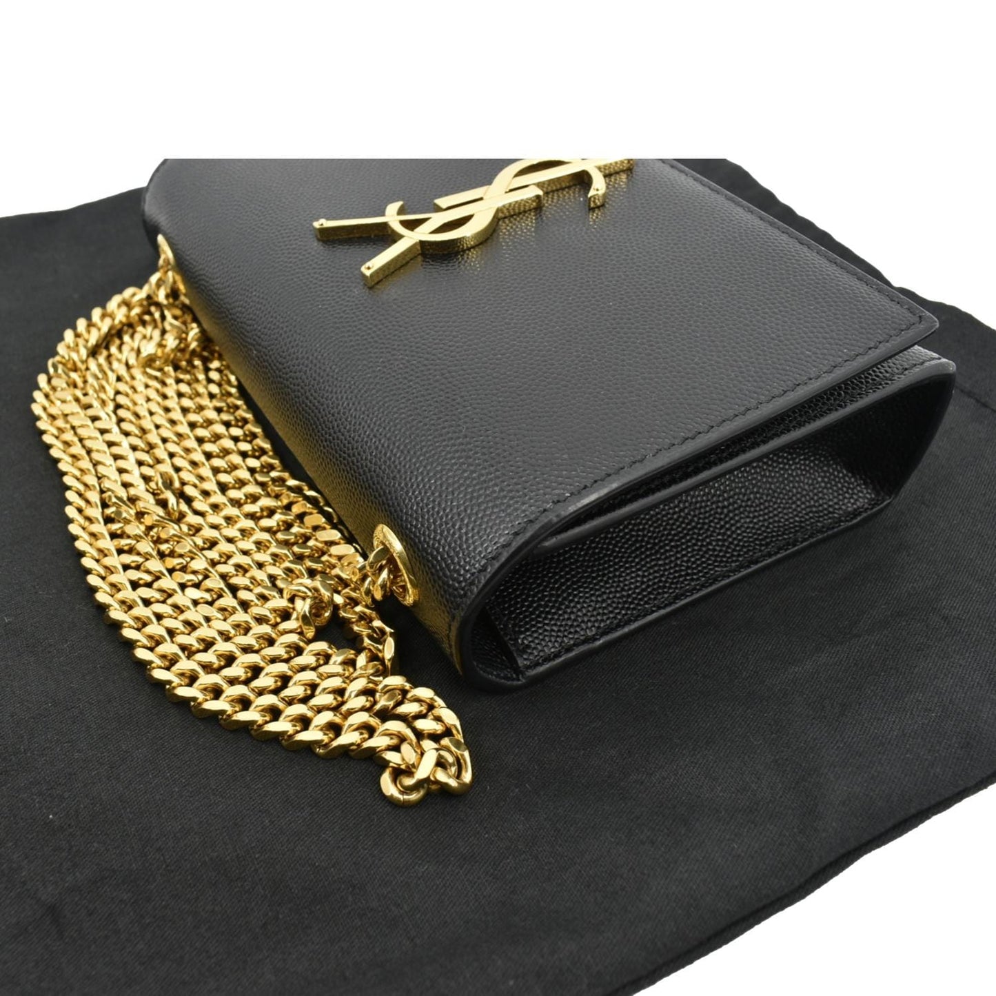 YVES SAINT LAURENT Kate Leather Shoulder Bag Black