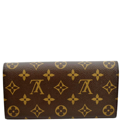 LOUIS VUITTON Emilie Monogram Canvas Wallet Fuchsia