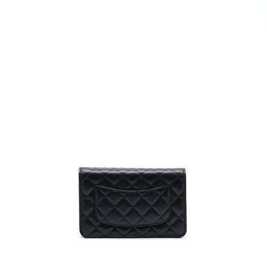Chanel Classic Wallet On Chain Caviar Black