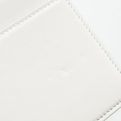 CHANEL BOY WALLET ON CHAIN CAVIAR WHITE L (Microchip)