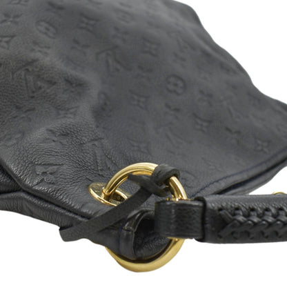 LOUIS VUITTON Artsy MM Empreinte Leather Hobo Bag Black