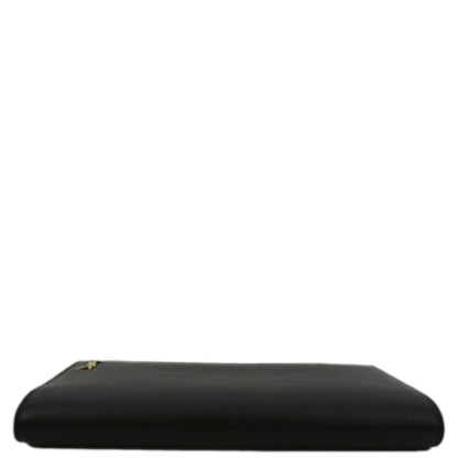 YVES SAINT LAURENT Flap Leather Wallet Black